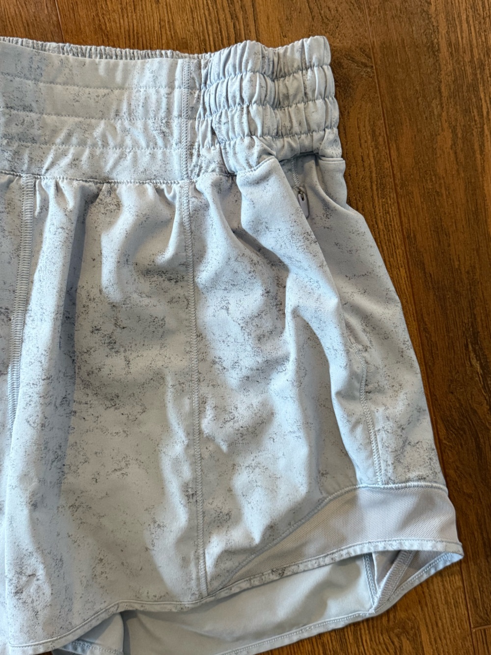 lululemon athletica Pale Blue Marble Athletic Shorts